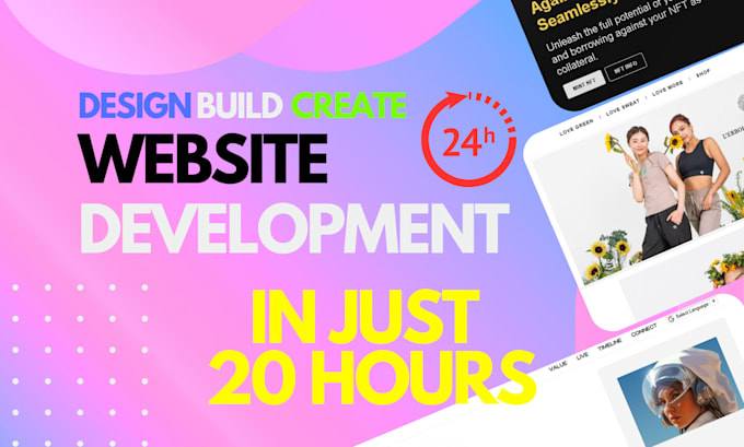 Gig Preview - Design, build, create a responsive website in 20 hours