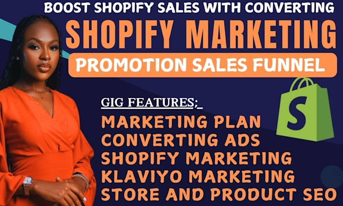 Gig Preview - Boost shopify sales, store promotion, shopify dropshipping, ecommerce marketing