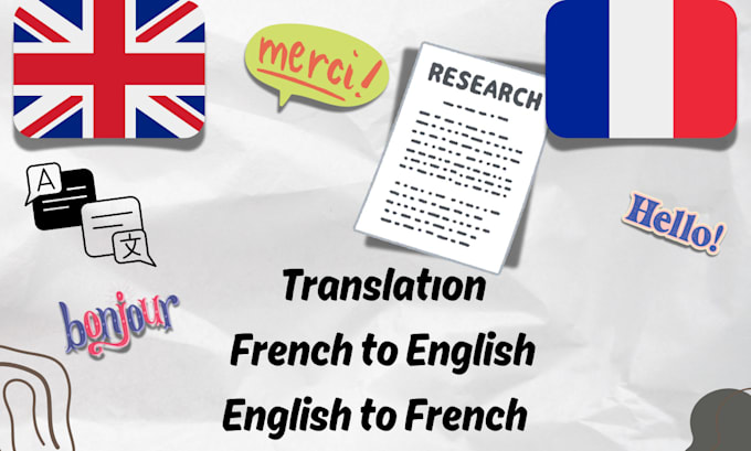 Gig Preview - Translate your documents from english to french