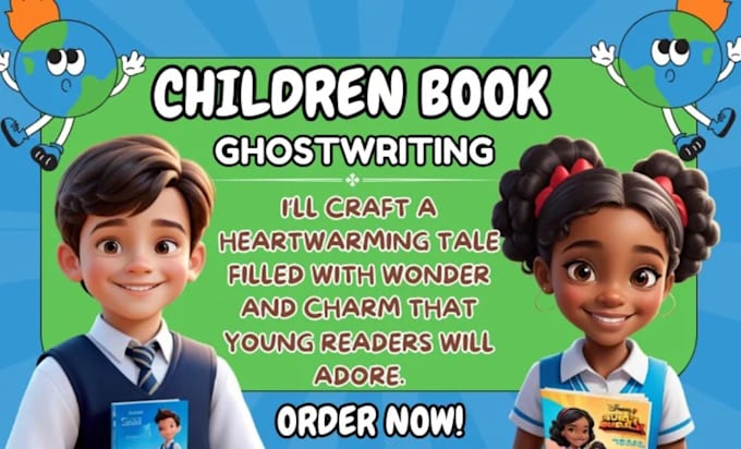 Gig Preview - Ghostwrite fiction ebook children book christian non fiction ghost book writer