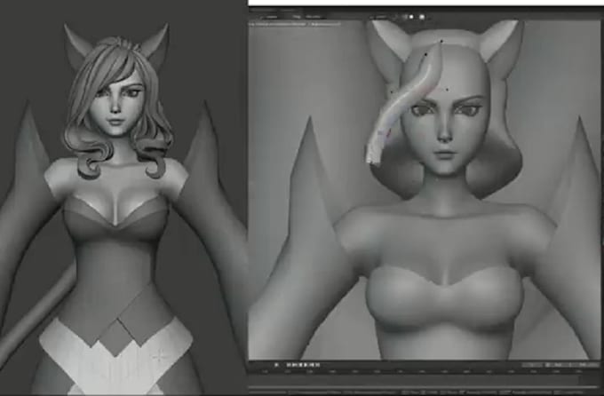 Gig Preview - Rig 3d game character model 3d sculpting game art asset props animation gaming