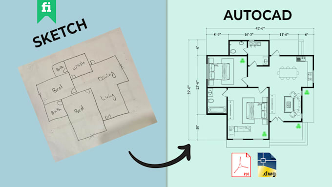 Gig Preview - Draw and redraw 2d floor plan and 3d