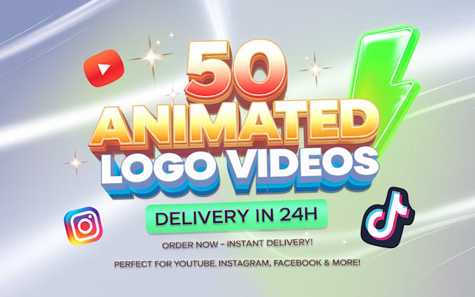 Bestseller - create 50 animated logo videos in 24 hours