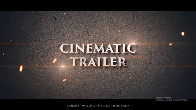 Gig Preview - Make a cinematic trailer, book trailer, or game teaser