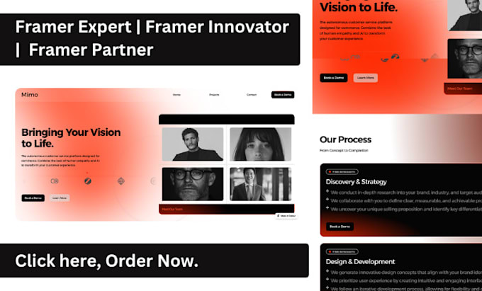 Gig Preview - Design, build, submit, and approve optimised framer website template