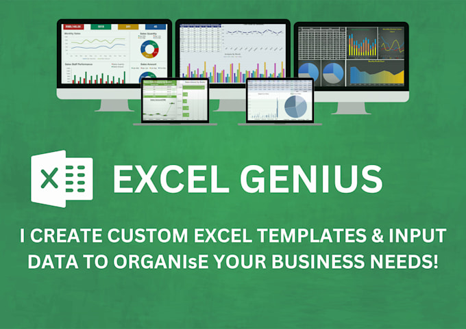 Bestseller - create custom excel templates and input data to organise your business needs