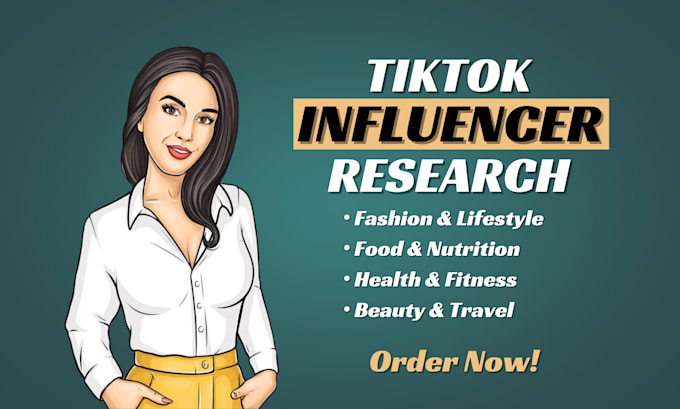 Gig Preview - Find best lifestyle, fitness, fashion and food tiktok influencers email list