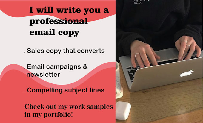 Gig Preview - Do professional copywriting for your email