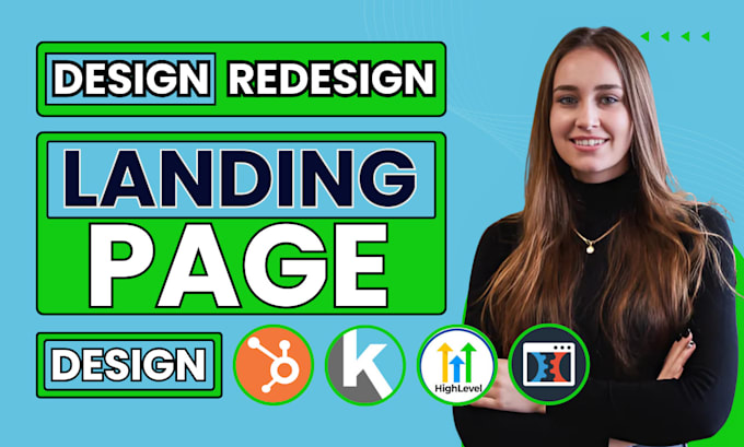 Gig Preview - Design kartra landing page clickfunnel gohighlevel hubspot landing page expert