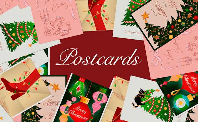 Gig Preview - Design holiday postcards for the brand