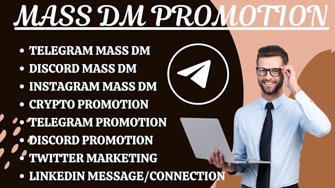 Gig Preview - Successfully send instagram mass dm,facebook mass dm, telegram mass dm, discord