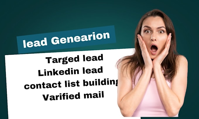 Gig Preview - B2b lead generation and find valid emails from linked