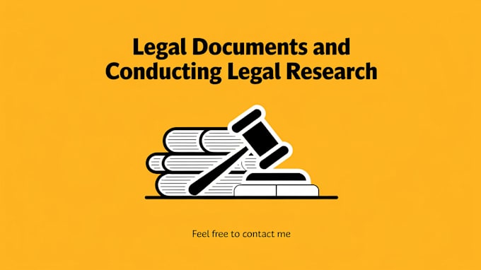 Gig Preview - Drafting legal documents and conducting legal research