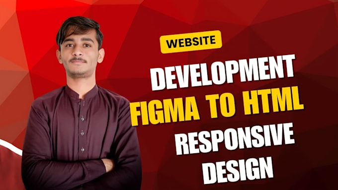 Gig Preview - Convert figma, PSD, PDF, xd to responsive html high quality pixel perfect