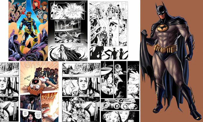 Gig Preview - Comic book fan comic book artist superhero comic  nsfw comic motion comic strip