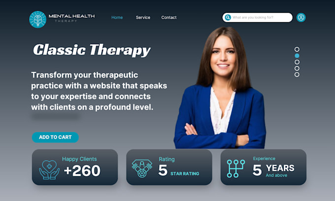 Gig Preview - Design a professional counseling therapy mental health clinic website