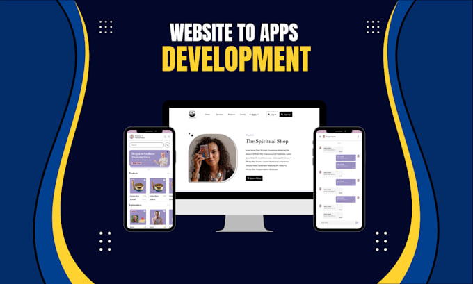 Gig Preview - Convert website to app for your business using ai by chatgpt and deepseek