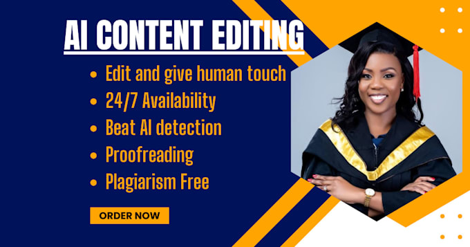 Gig Preview - Humanize your ai content and check it for plagiarism