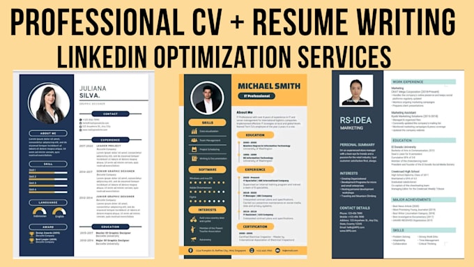 Gig Preview - Make professional CV writing UK USA ats resume maker build cover letter linkedin