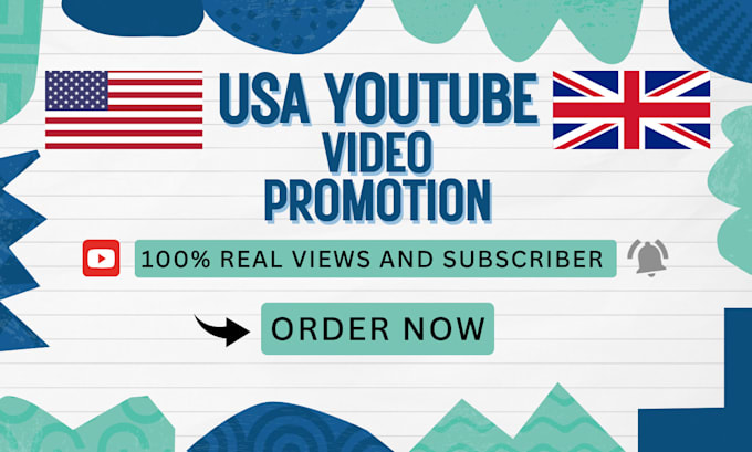 Bestseller - do real USA youtube video promotion to USA targeted audience