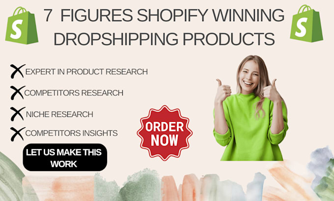 Gig Preview - Hunt shopify winning product shopify dropshipping product research