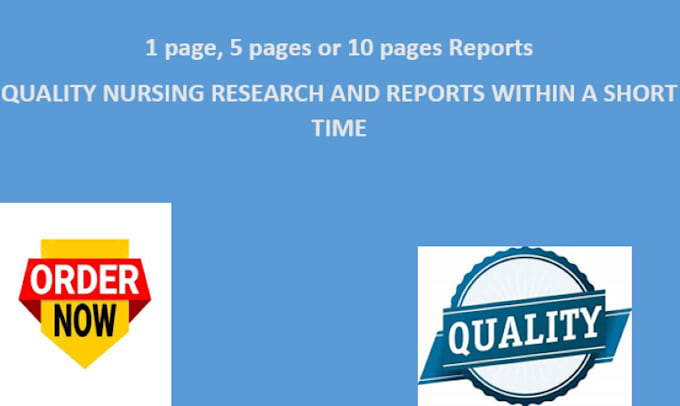 Bestseller - do nursing research within the shortest time