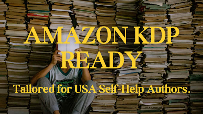 Gig Preview - Do amazon KDP ebook design, formatting, promotions for USA self help authors