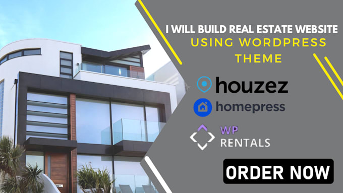 Gig Preview - Build real estate website via houzez wp rentals myhomey wordpress theme