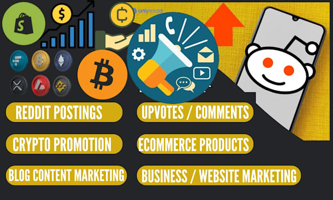 Gig Preview - Reddit post management for website link shopify product, book, coin crypto, game