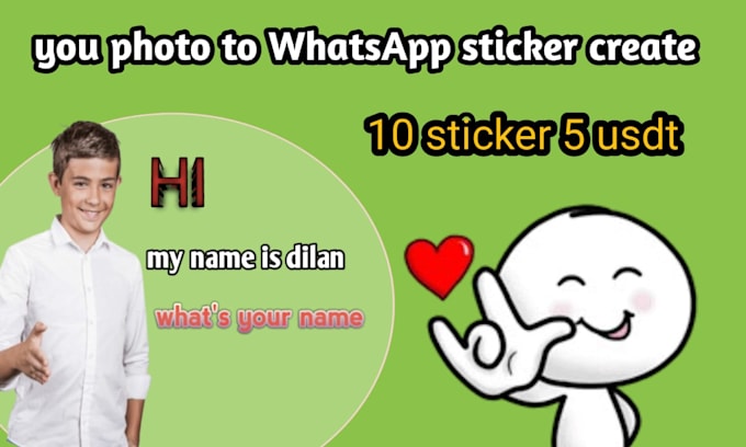 Gig Preview - You photo to whatsapp sticker create