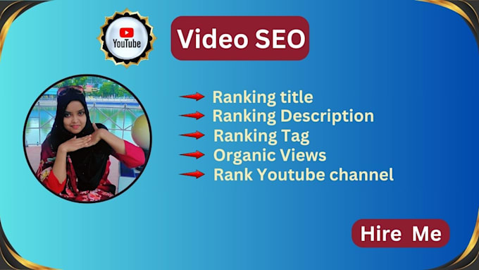 Gig Preview - Do youtube video SEO for very fast ranking