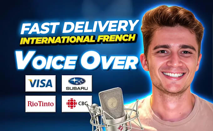 Gig Preview - Record a premium deep french canadian voice over with fast delivery