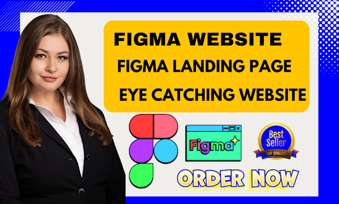 Gig Preview - Design figma website UI and landing page design