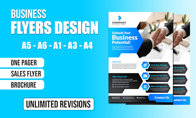 Gig Preview - Create high converting business flyers, brochures, and marketing materials