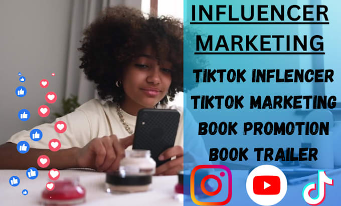 Gig Preview - Promote fiction or non fiction book on booktok page, book influencer on booktok