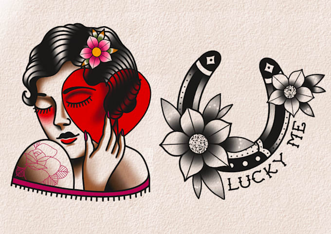 Gig Preview - Create custom traditional tattoo designs bold and timeless art