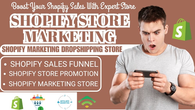 Gig Preview - Do shopify affiliate marketing, shopify promotion boost shopify sales funnel