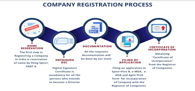 Gig Preview - Do business registration for your company hassle free