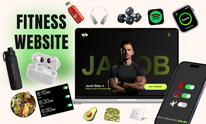 Bestseller - build fitness coach website, personal trainer, yoga, fitness website