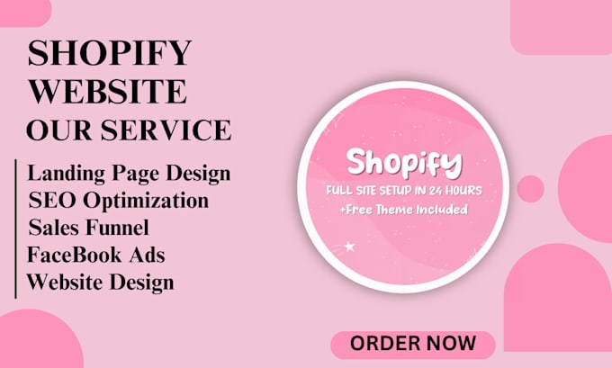 Gig Preview - Shopify design shopify website shopify redesign