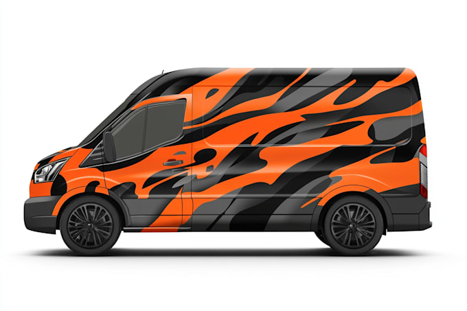 Gig Preview - Draw van wrap design, car wrap design, truck wrap design