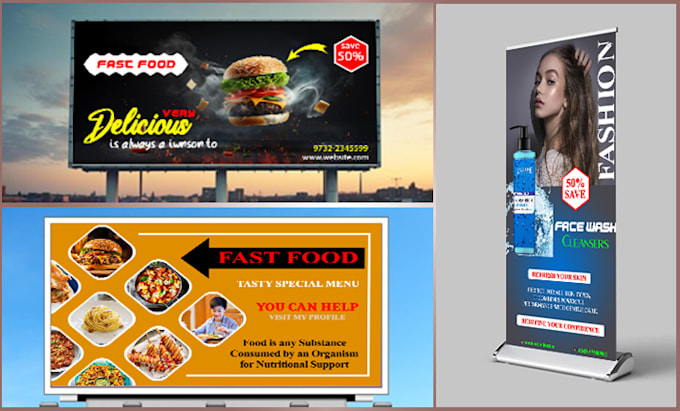 Bestseller - modern billboard, flyer design or high quality banner within 24 hours