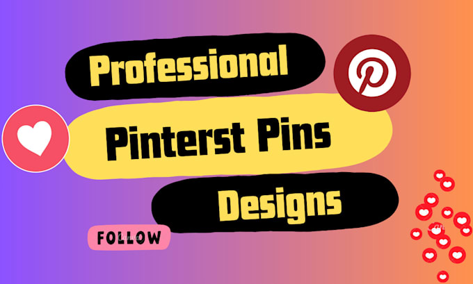 Gig Preview - Create custom pinterest pins for you