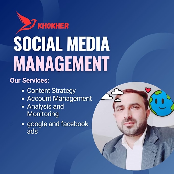 Gig Preview - Manage and grow your brand with  social media marketing