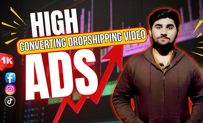 Gig Preview - Create highly converting dropshipping video ad for facebook,instagram and tiktok