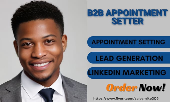 Gig Preview - Be your b2b appointment setter linkedin lead generation b2b cold calling