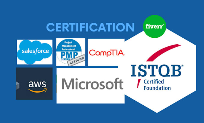 Gig Preview - Pass salesforce pmp comptia AWS scrum itil istqb safe terraform certifications