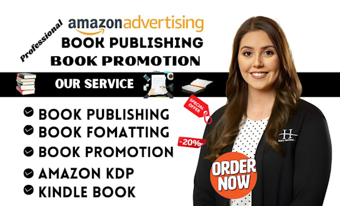 Gig Preview - Do amazon kdp book publishing, book formatting publish book on amazon kindle kdp