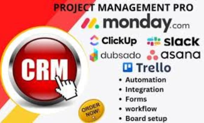 Gig Preview - Setup zoho monday clickup asana notion teamwork and trello crm