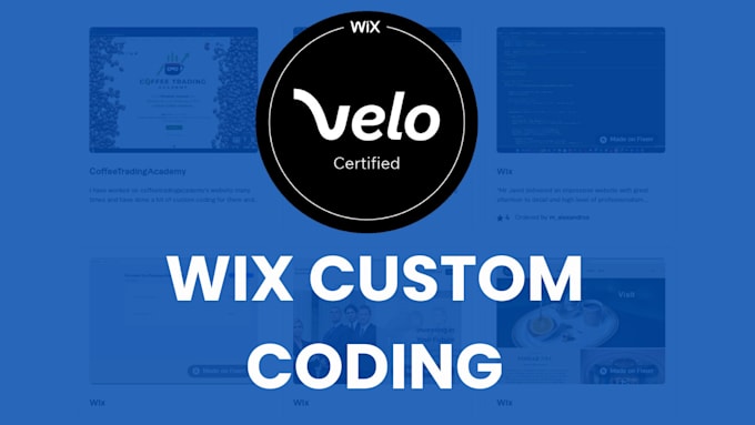 Gig Preview - Develop wix website using wix velo, wix code and databases